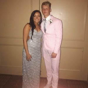 Silver sparkly dress